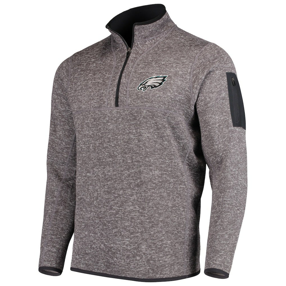 Antigua Fortune Quarter-Zip Pullover Jacket - Philadelphia Eagles