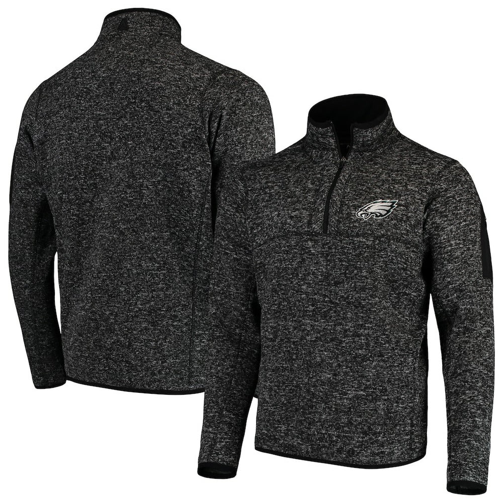 Antigua Fortune Quarter-Zip Pullover Jacket - Philadelphia Eagles