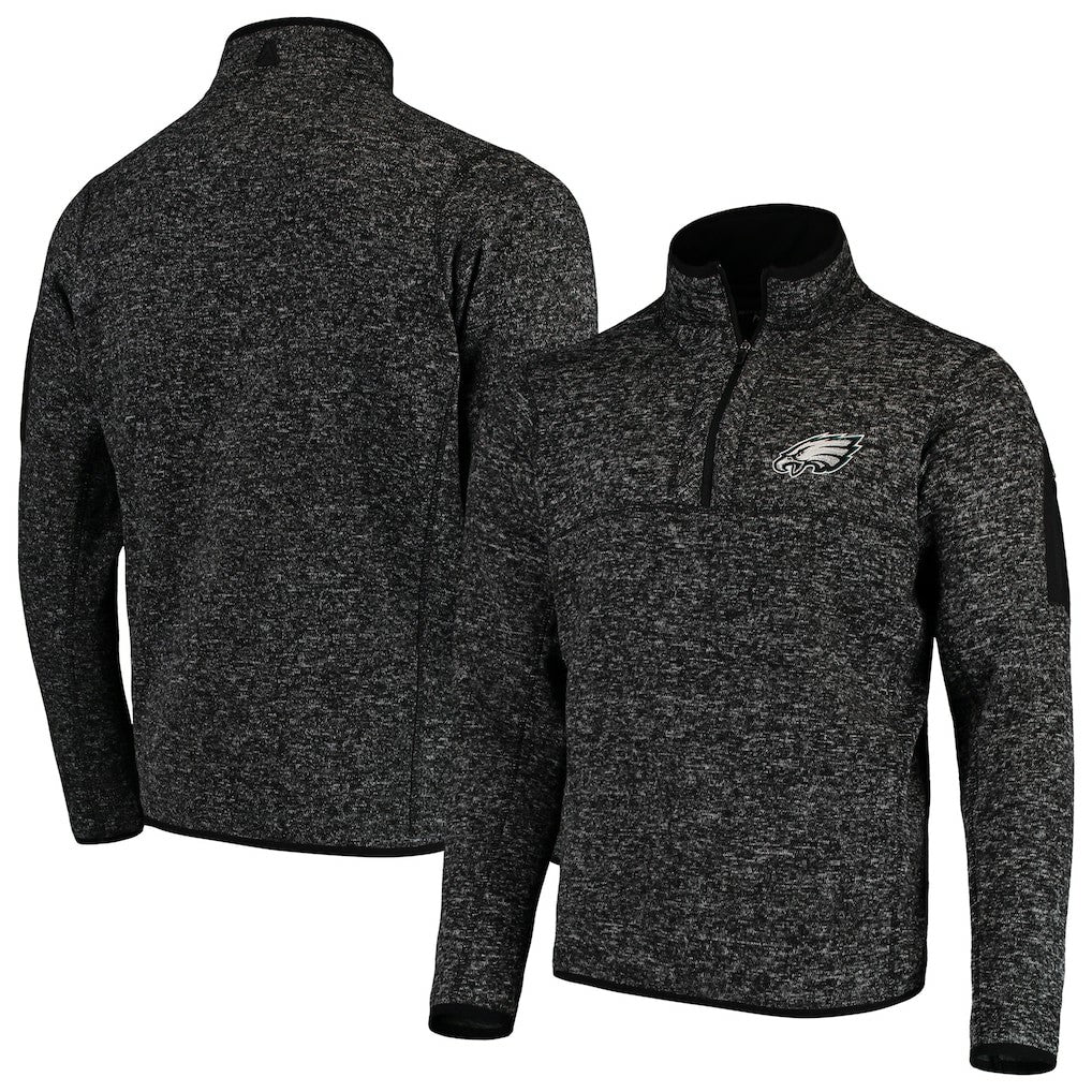 Antigua Fortune Quarter-Zip Pullover Jacket - Philadelphia Eagles