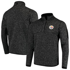 Antigua Fortune Quarter-Zip Pullover Jacket - Pittsburgh Steelers