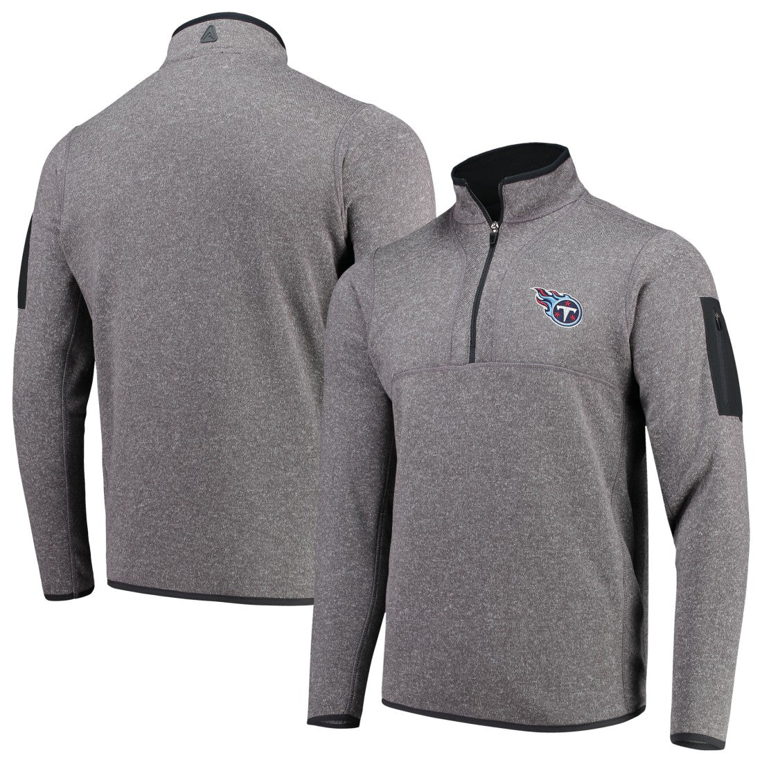 Antigua Fortune Quarter-Zip Pullover Jacket - Tennessee Titans