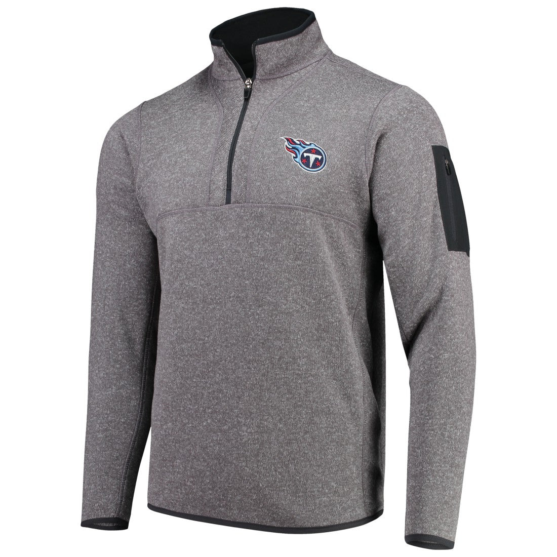 Antigua Fortune Quarter-Zip Pullover Jacket - Tennessee Titans