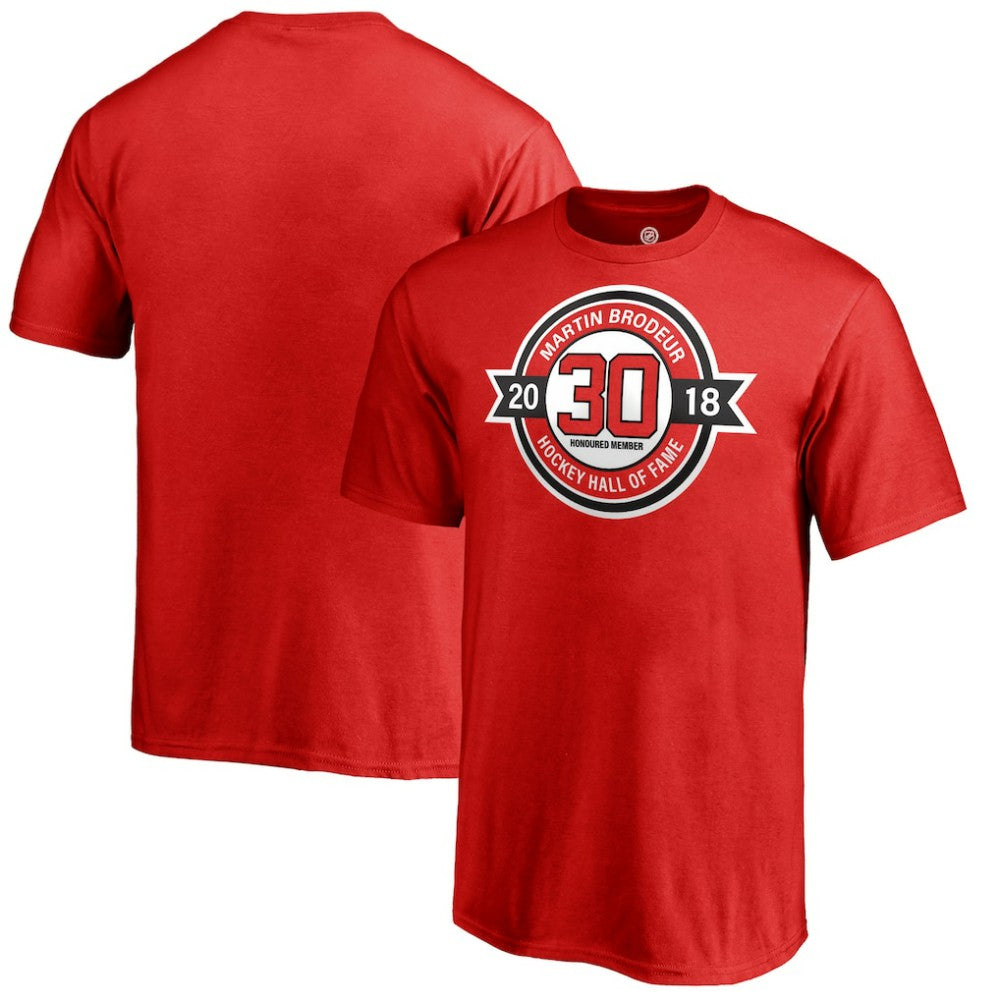 NHL Red Martin Brodeur New Jersey Devils Fanatics Youth Hall of Fame T-Shirt