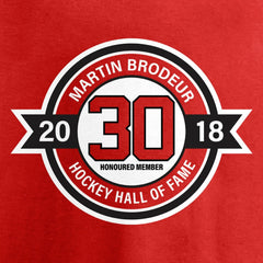 NHL Red Martin Brodeur New Jersey Devils Fanatics Youth Hall of Fame T-Shirt