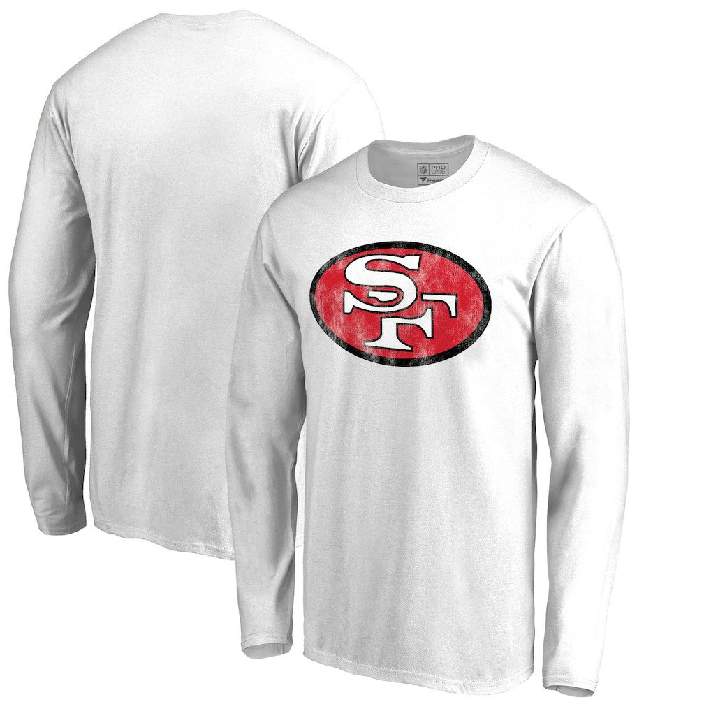 Throwback Logo Long Sleeve T-shirt - San Francisco 49ers