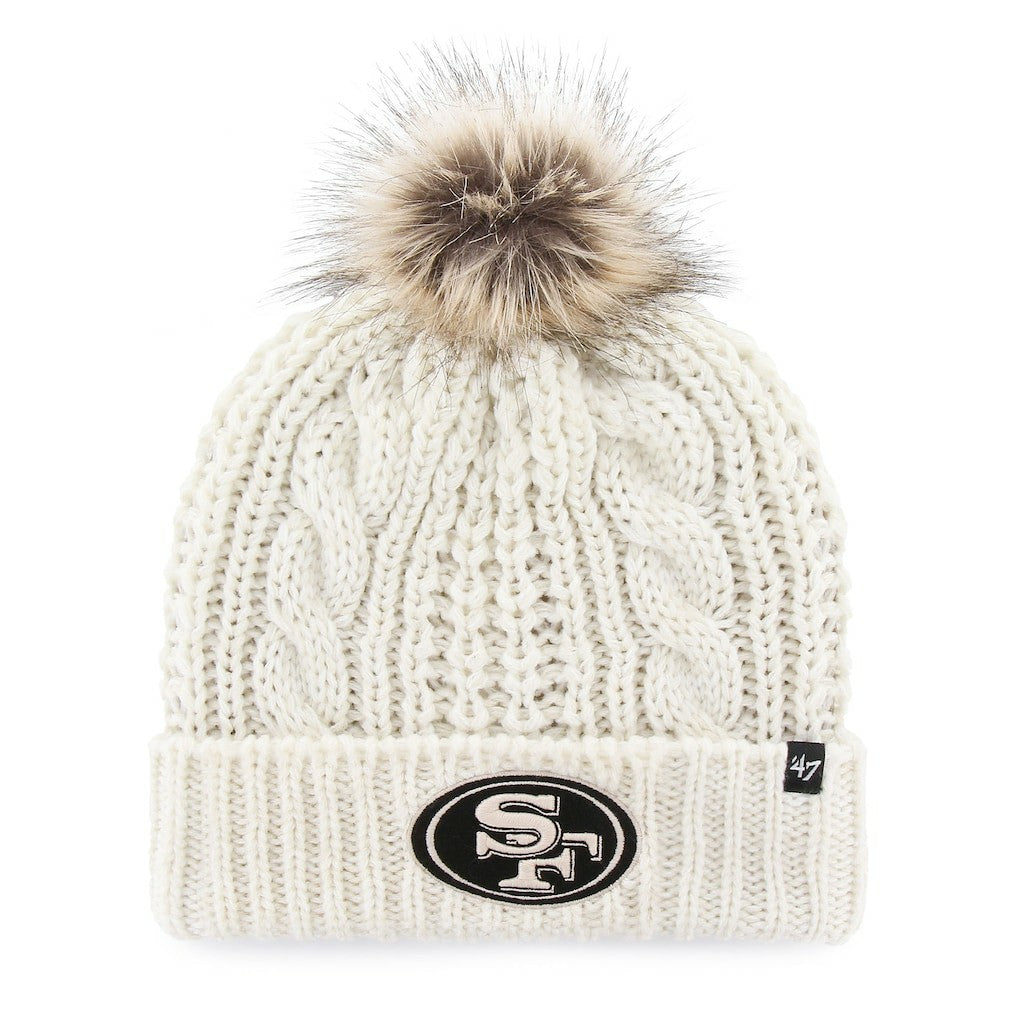 '47 Women's Meeko Cuffed Knit Hat With Pom - San Francisco 49ers