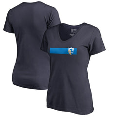 Women's Retro Shield Logo V-Neck T-Shirt - Los Angeles Chargers