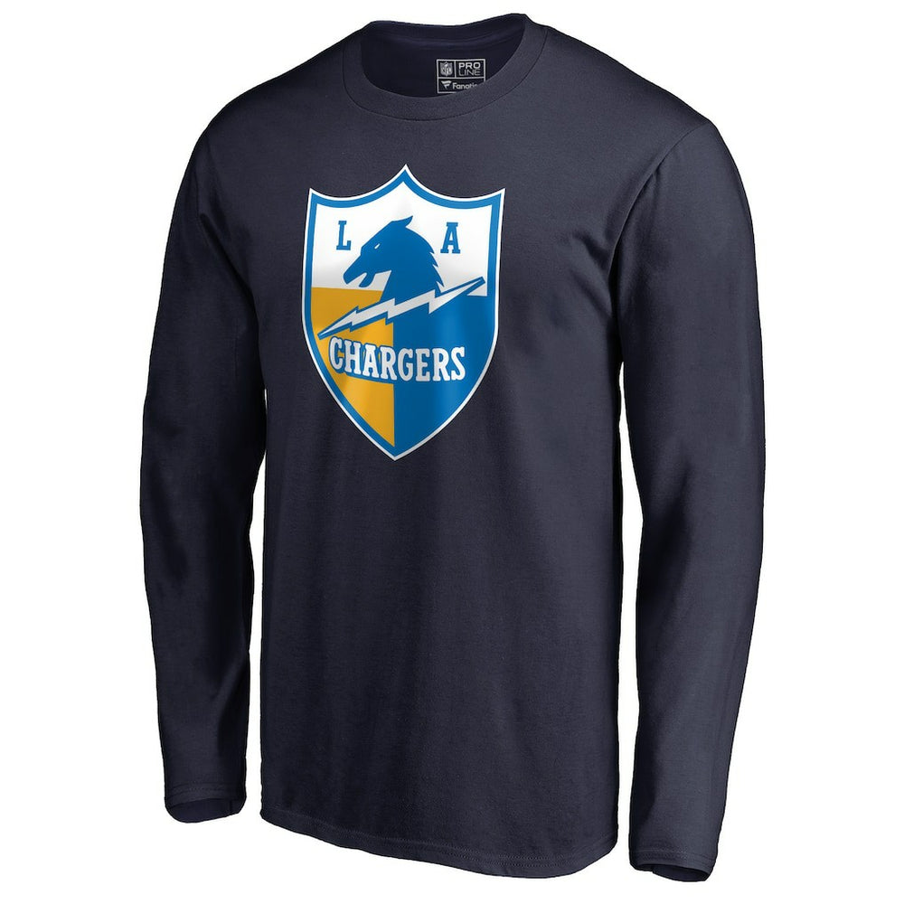 Vintage Shield Logo Long Sleeve T-Shirt - Los Angeles Chargers