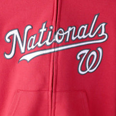 MLB Washington Nationals Youth Team Color Wordmark Full-Zip Hoodie