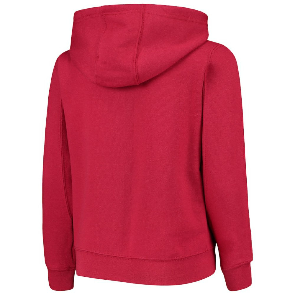 MLB Washington Nationals Youth Team Color Wordmark Full-Zip Hoodie