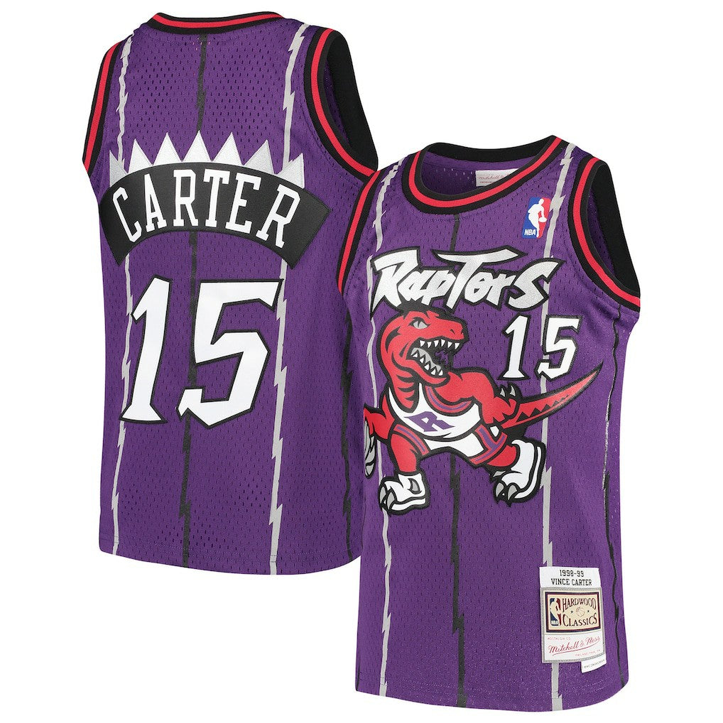 NBA Vince Carter Toronto Raptors Youth 1998/99 Hardwood Classics Swingman Throwback Jersey
