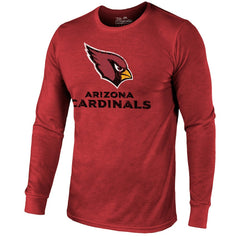 Majestic Threads Lockup Tri-Blend Long Sleeve T-Shirt - Arizona Cardinals