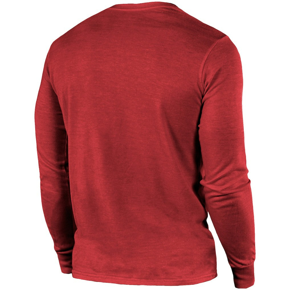 Majestic Threads Lockup Tri-Blend Long Sleeve T-Shirt - Arizona Cardinals
