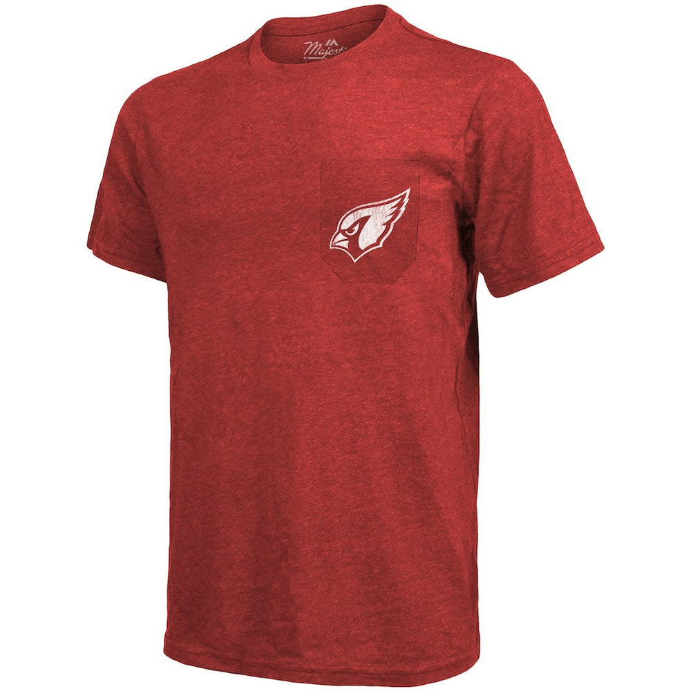 Majestic Threads Tri-Blend Pocket T-Shirt - Arizona Cardinals