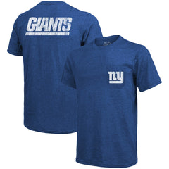 Majestic Threads Tri-Blend Pocket T-Shirt - New York Giants