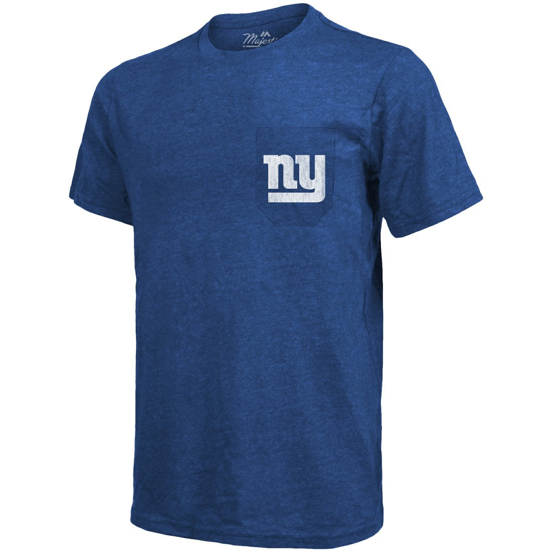 Majestic Threads Tri-Blend Pocket T-Shirt - New York Giants