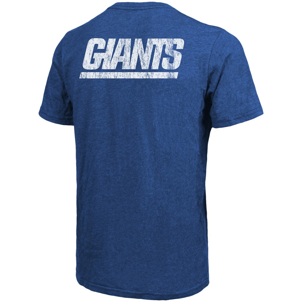 Majestic Threads Tri-Blend Pocket T-Shirt - New York Giants
