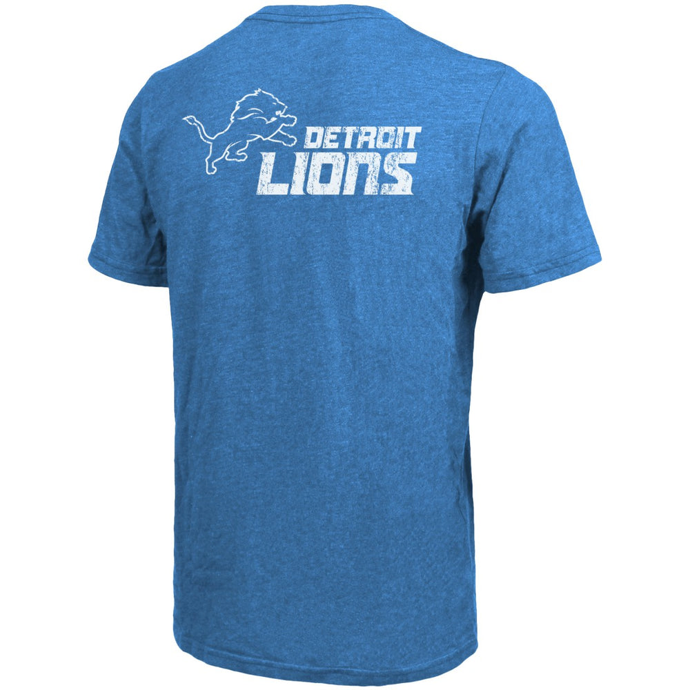 Majestic Threads Tri-Blend Pocket T-Shirt - Detroit Lions