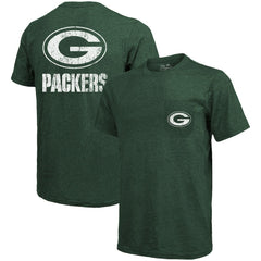 Majestic Threads Tri-Blend Pocket T-Shirt - Green Bay Packers