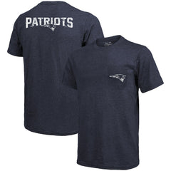 Majestic Threads Tri-Blend Pocket T-Shirt - New England Patriots