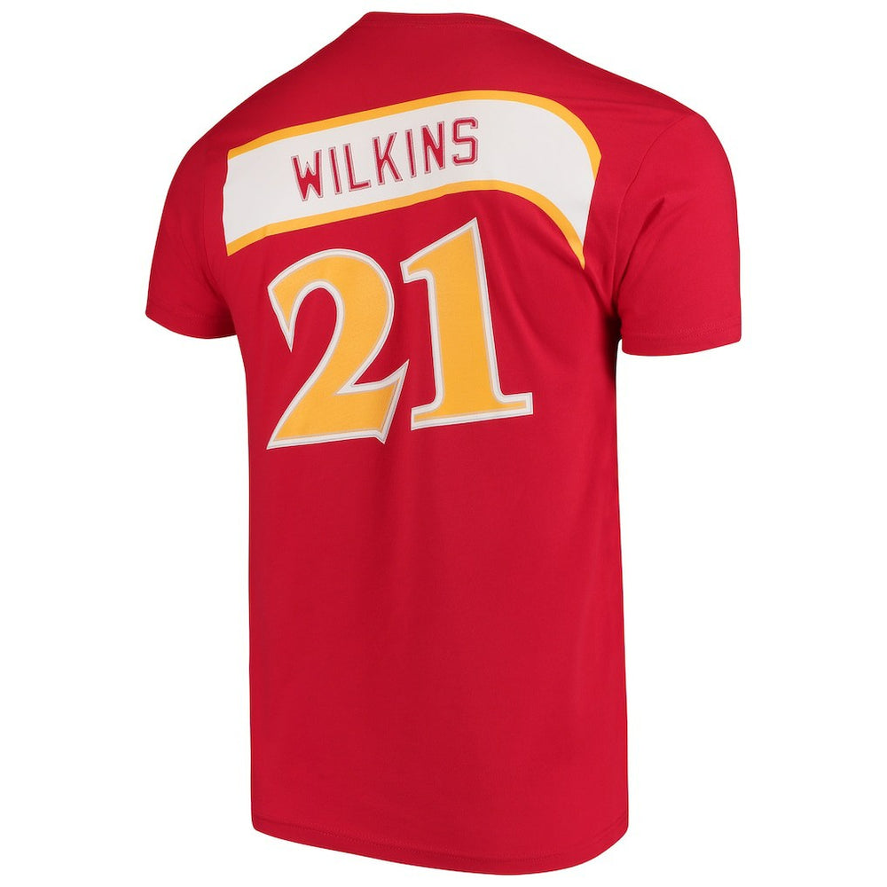 NBA Dominique Wilkins Atlanta Hawks Hardwood Classics Team Name & Number T-Shirt