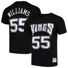 NBA Jason Williams Sacramento Kings Hardwood Classics Team Name & Number T-Shirt
