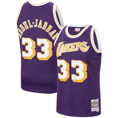 NBA Kareem Abdul-Jabbar Los Angeles Lakers Hardwood Classics Swingman Jersey