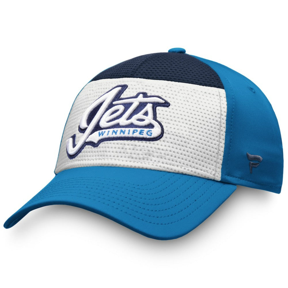 NHL White/Blue Winnipeg Jets Fanatics Breakaway Alternate Jersey Flex Hat