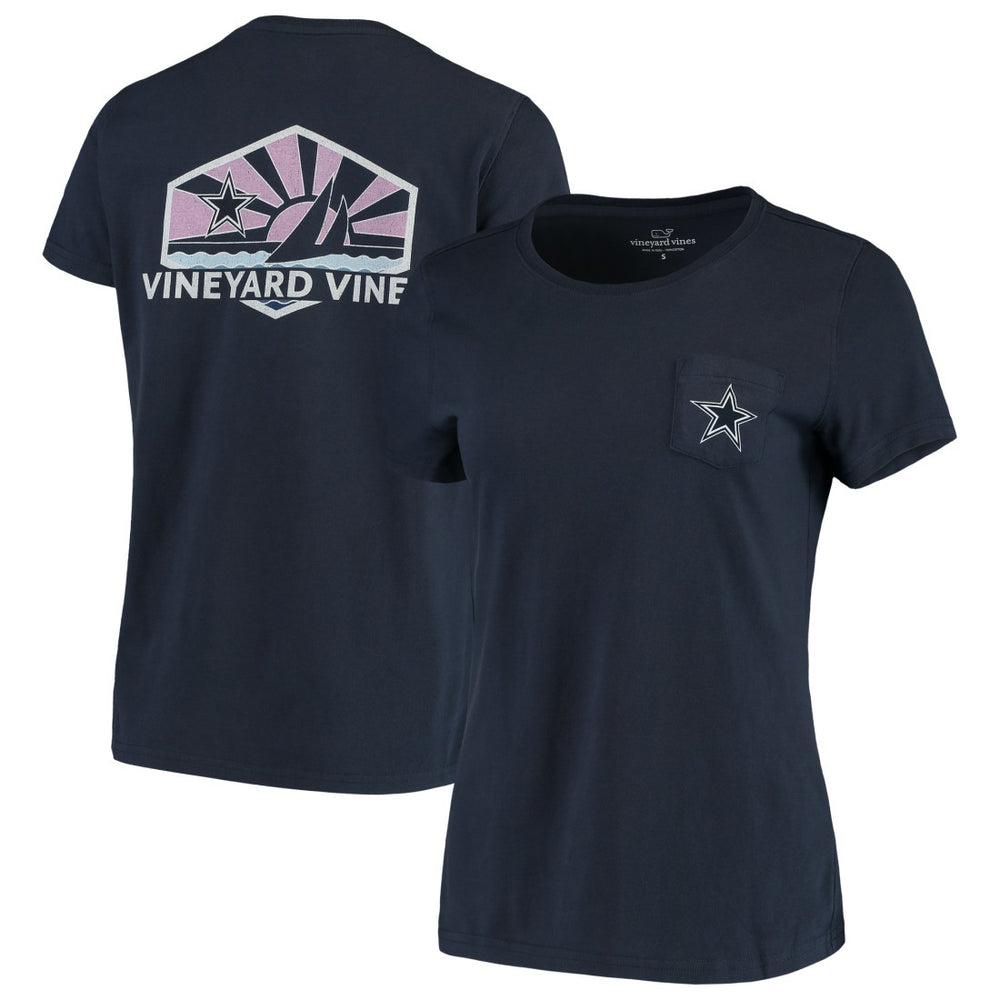 Vineyard Vines Women's Sunset Sail T-Shirt - Dallas Cowboys