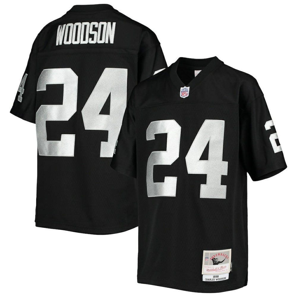 Charles Woodson  Youth 1998 Legacy Retired Player Jersey - Las Vegas Raiders