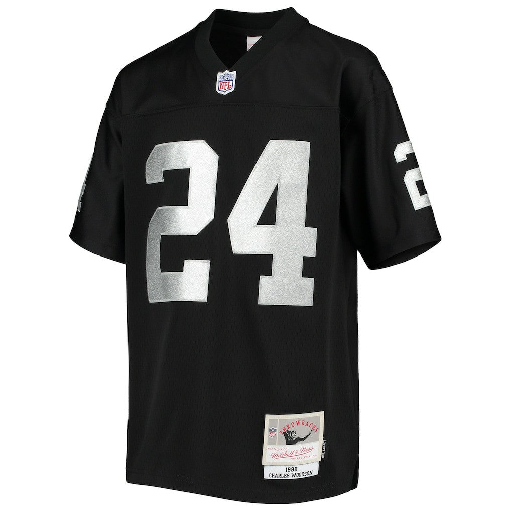 Charles Woodson  Youth 1998 Legacy Retired Player Jersey - Las Vegas Raiders