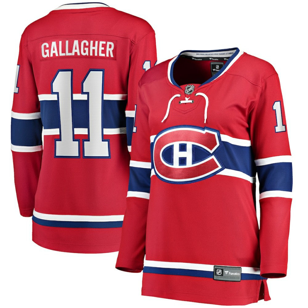 NHL Red Brendan Gallagher Montreal Canadiens Fanatics Women's Home Breakaway Player Jersey