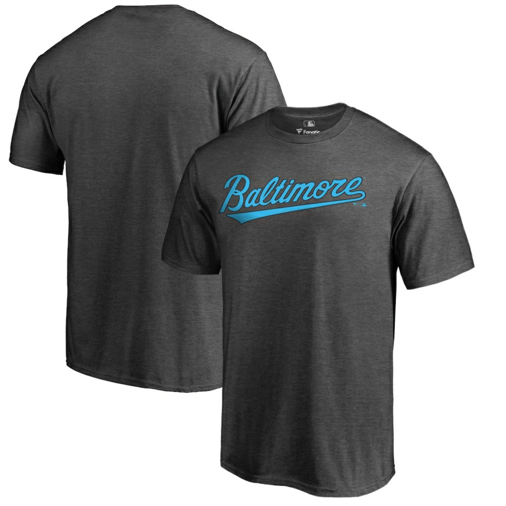 MLB Baltimore Orioles Blue Wordmark T-Shirt