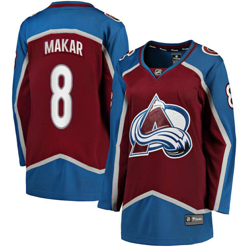 NHL Maroon Cale Makar Colorado Avalanche Fanatics Women's Home Breakaway Player Jersey