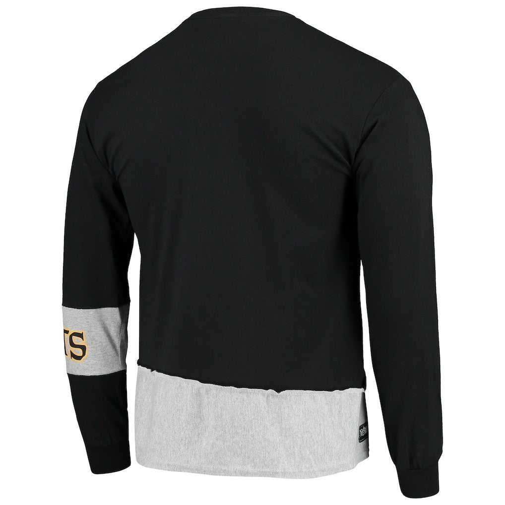 Refried Apparel Sustainable Upcycled Angle Long Sleeve T-Shirt - New Orleans Saints