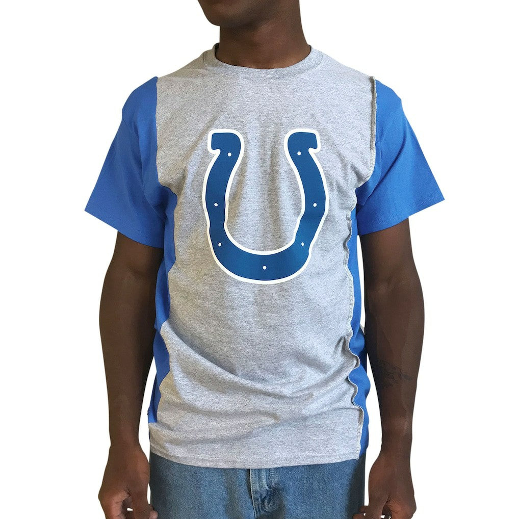 Refried Apparel Sustainable Upcycled Split T-Shirt - Indianapolis Colts