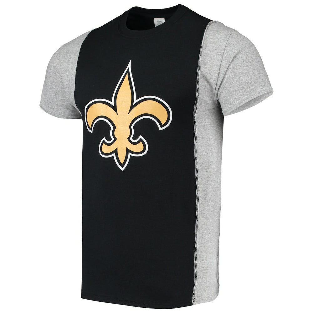 Refried Apparel Sustainable Upcycled Split T-Shirt - New Orleans Saints