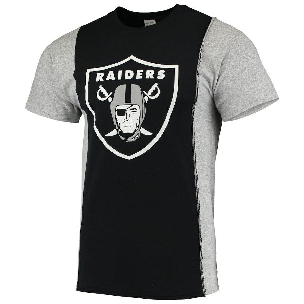 Refried Apparel Sustainable Upcycled Split T-Shirt - Las Vegas Raiders