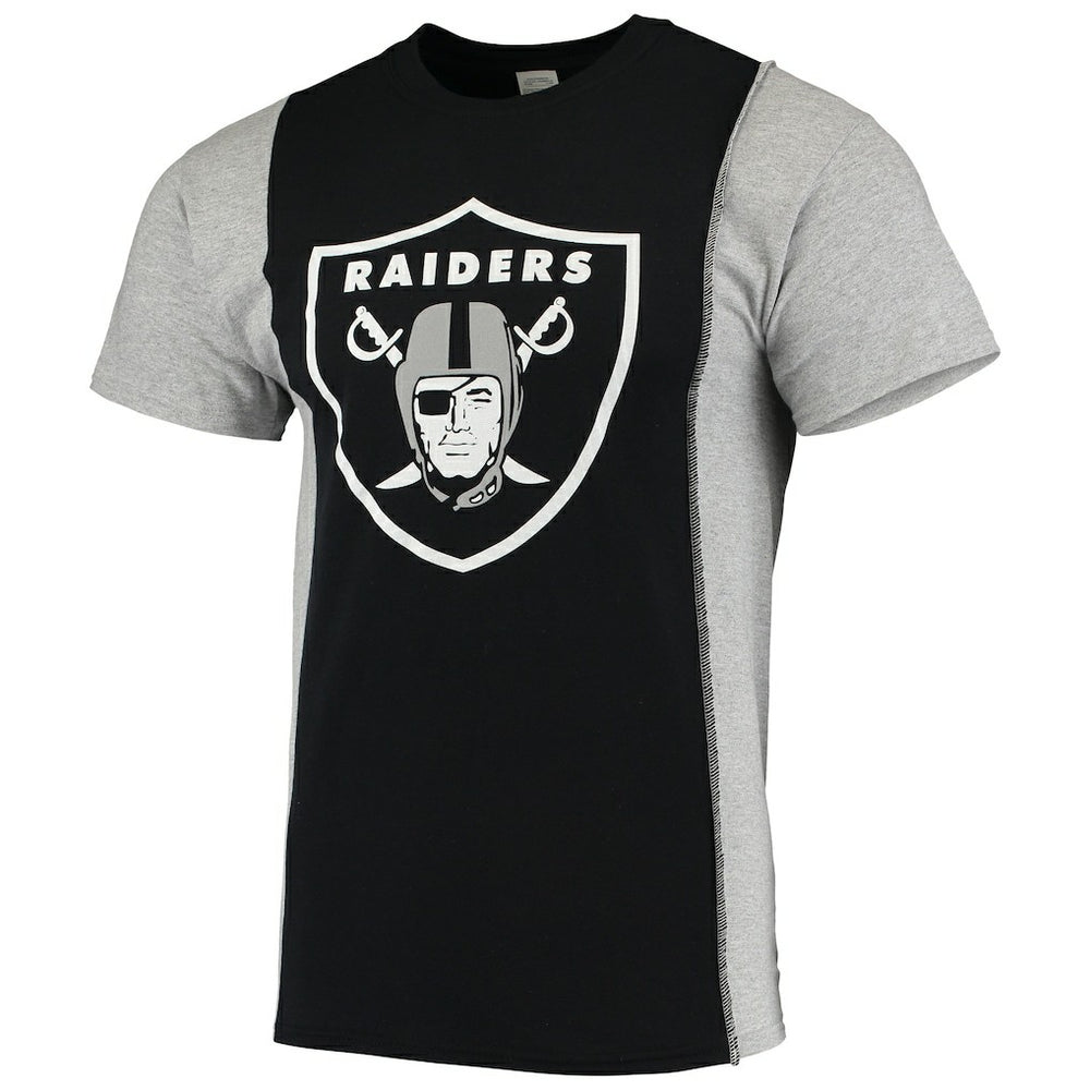 Refried Apparel Sustainable Upcycled Split T-Shirt - Las Vegas Raiders