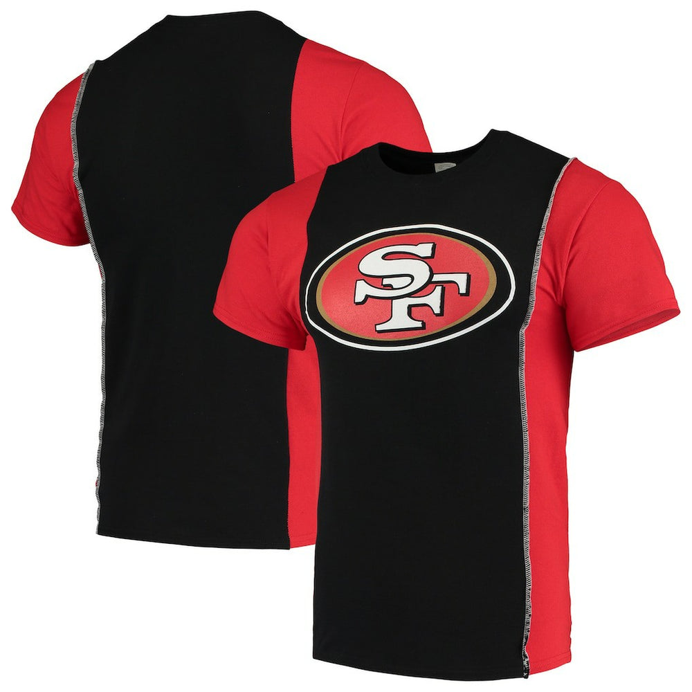 Refried Apparel Sustainable Upcycled Split T-Shirt - San Francisco 49ers
