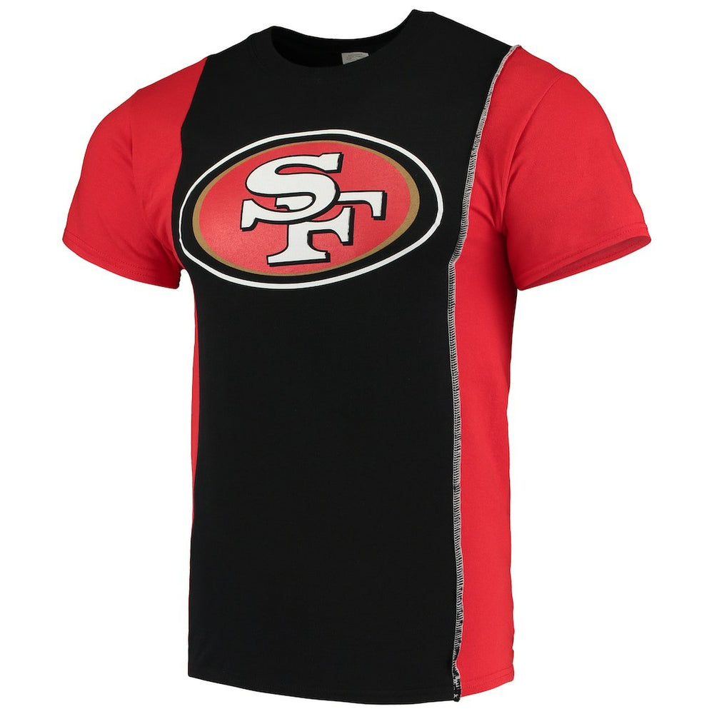 Refried Apparel Sustainable Upcycled Split T-Shirt - San Francisco 49ers