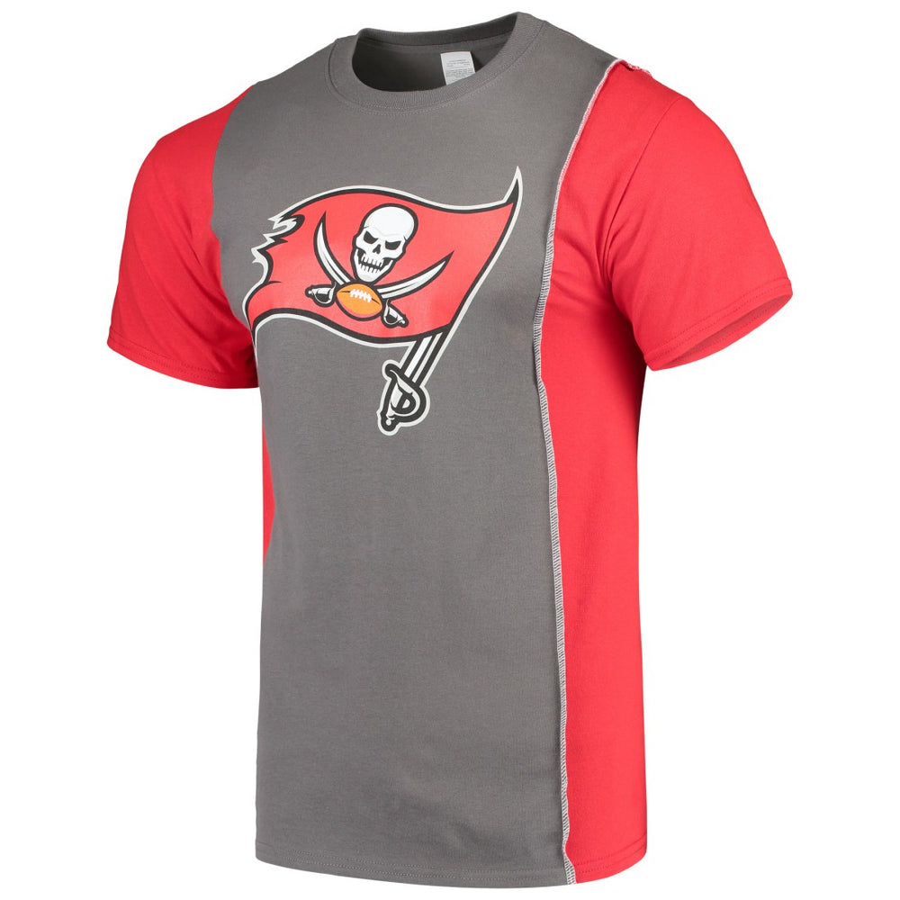 Refried Apparel Sustainable Upcycled Split T-Shirt - Tampa Bay Buccaneers