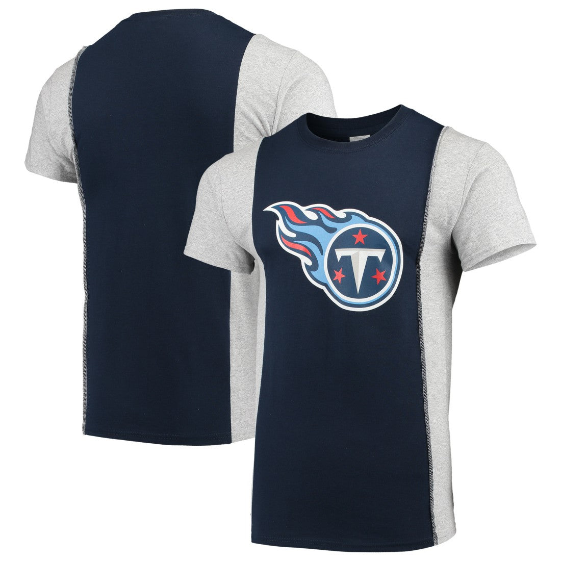Refried Apparel Sustainable Upcycled Split T-Shirt - Tennessee Titans