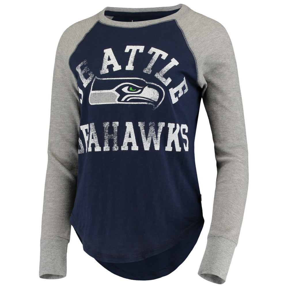 Touch Women's Waffle Raglan Lightweight Long Sleeve T-Shirt - Seattle Seahawks