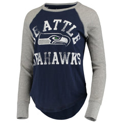 Touch Women's Waffle Raglan Lightweight Long Sleeve T-Shirt - Seattle Seahawks
