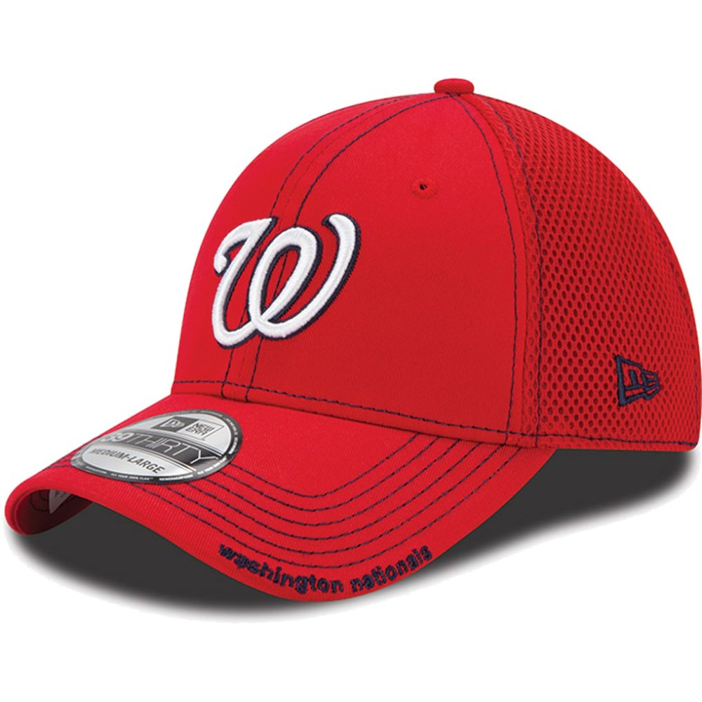 MLB New Era Washington Nationals Red Neo 39THIRTY Stretch Fit Hat