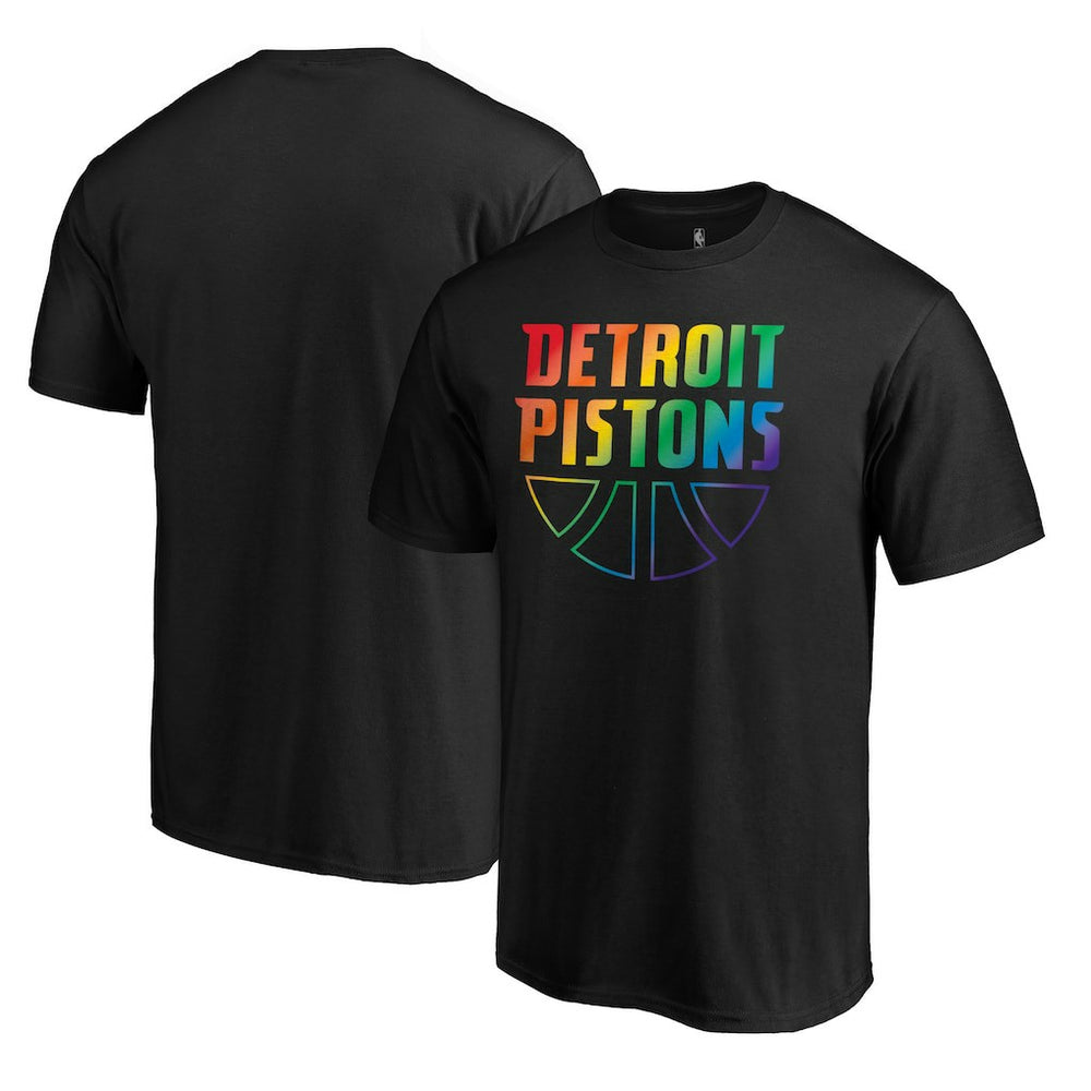 NBA Detroit Pistons Team Pride Wordmark T-Shirt sale