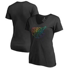 NBA Miami Heat Women's Team Pride Wordmark V-Neck T-Shirt