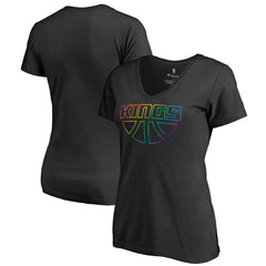 NBA Sacramento Kings Women's Team Pride Wordmark V-Neck T-Shirt
