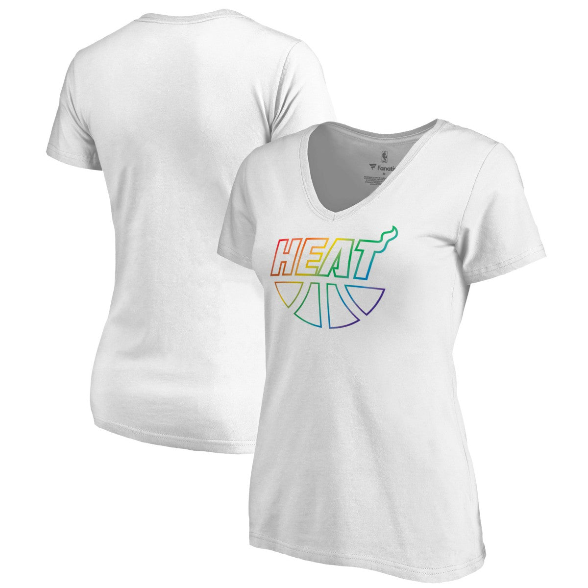 NBA Miami Heat Women's Team Pride Wordmark V-Neck T-Shirt